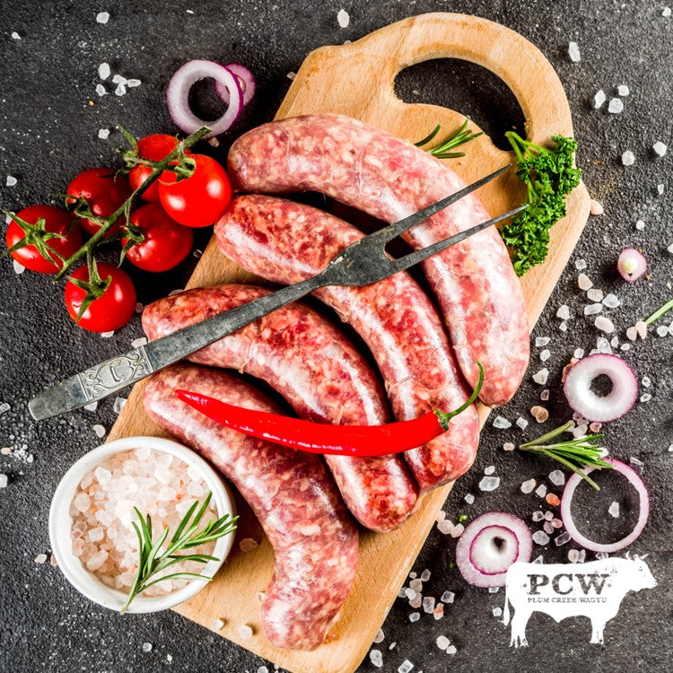 Bratwurst (pkg of 4) - Wagyu Beef