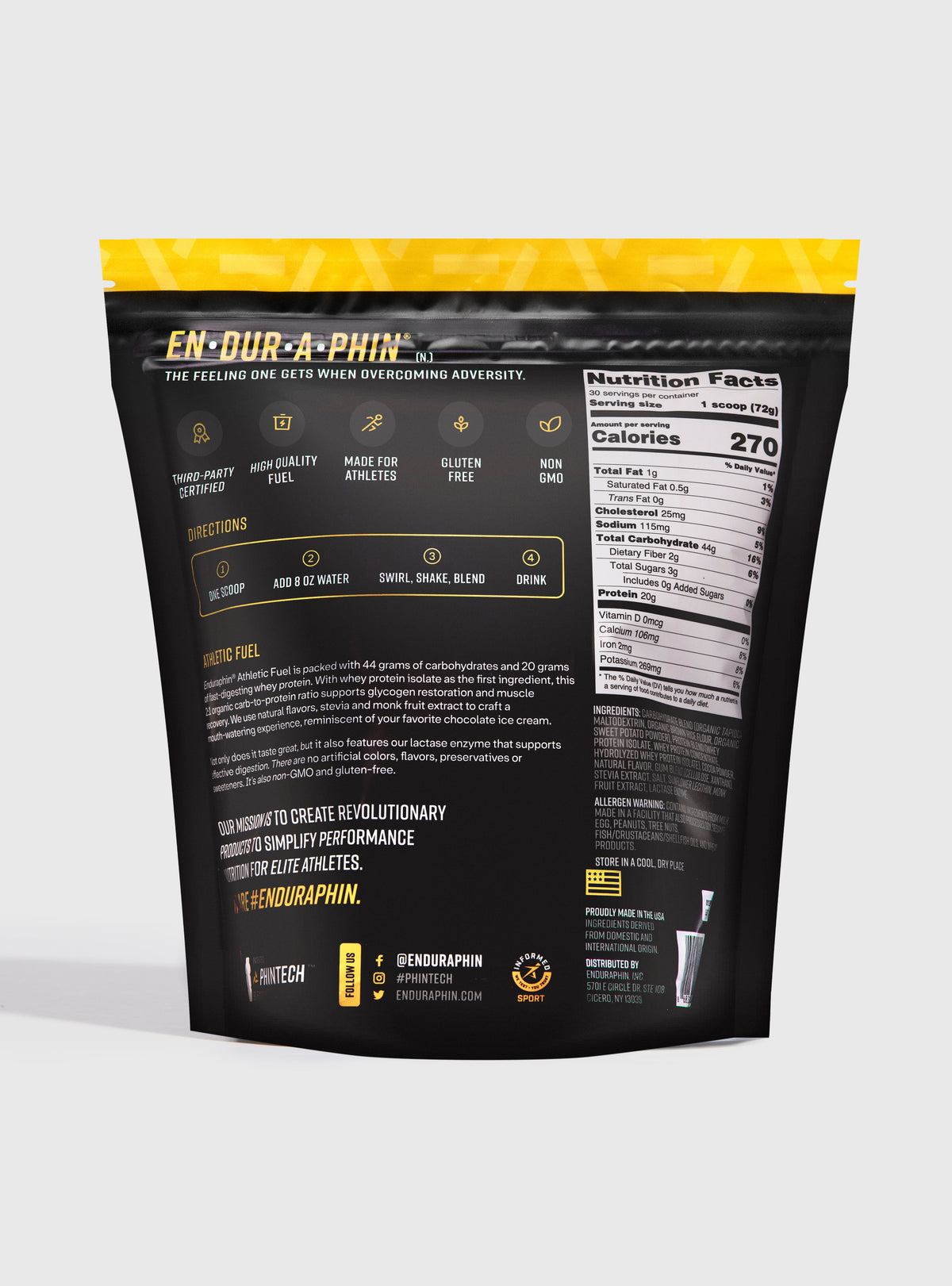 Enduraphin Athletic Fuel Pouch - Chocolate