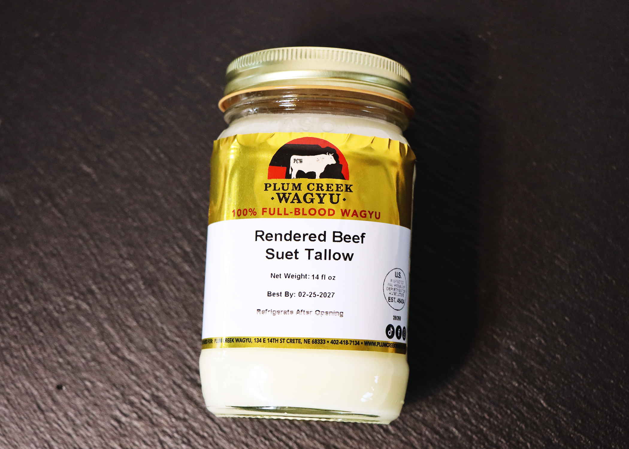 Rendered Beef Tallow 14oz